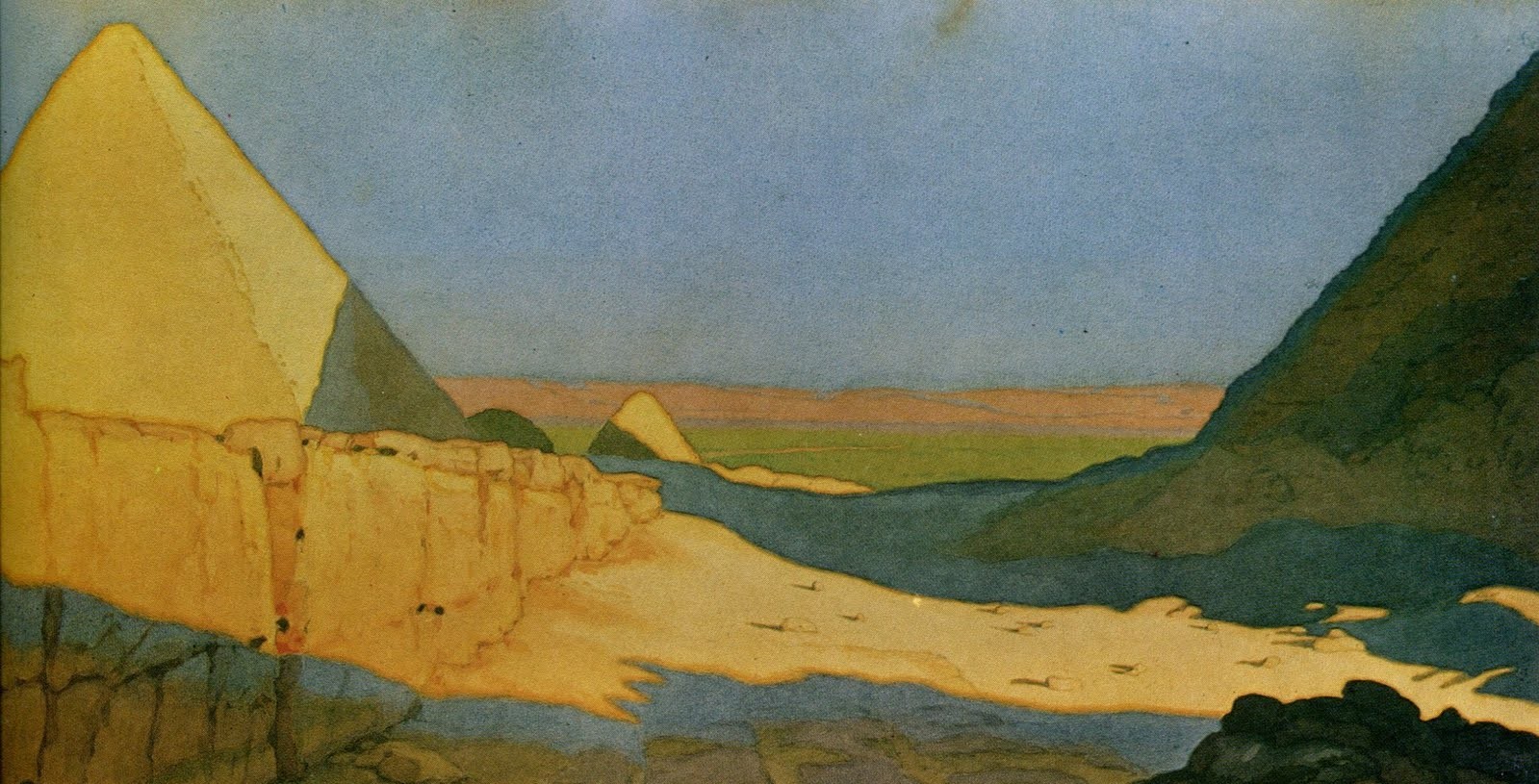 Ivan Bilibin - The Pyramids (1924)