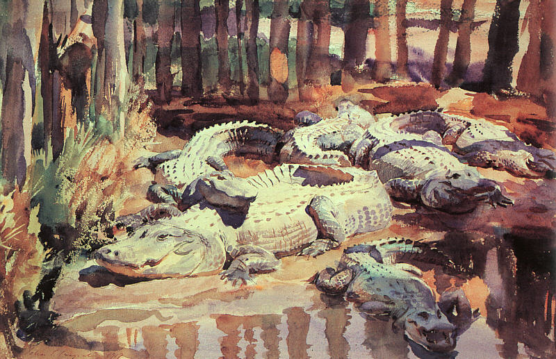 John Singer Sargent - Muddy Alligators (1917)